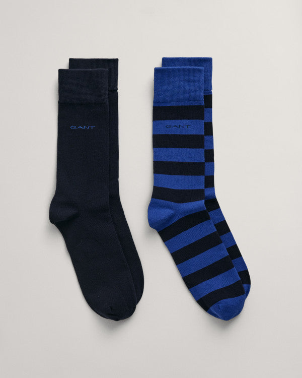 GANT Barstripe And Solid Socks 2-Pack/Čarape 2/1 9960261