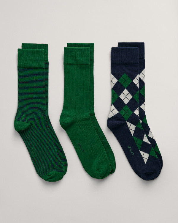 GANT Argyle Socks 3-Pack/ Čarape 3/1 9960273