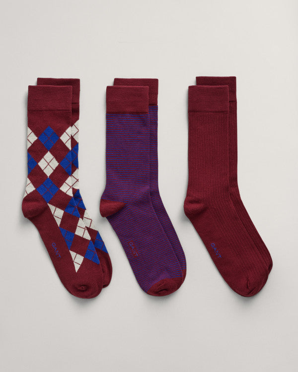 GANT Argyle Socks 3-Pack/ Čarape 3/1 9960273