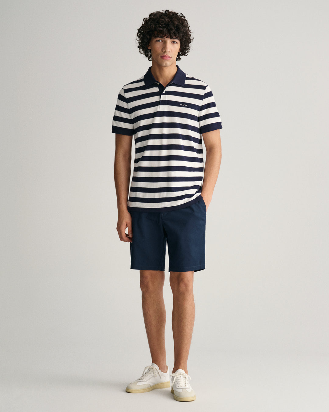 GANT Stripe Ss Pique Polo/Polo majica 2013040