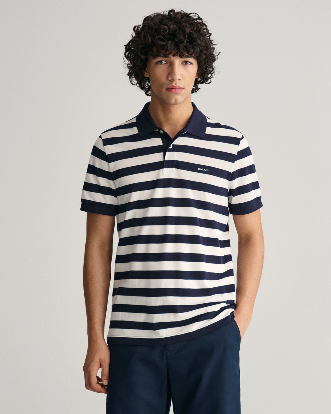 GANT Stripe Ss Pique Polo/Polo majica 2013040