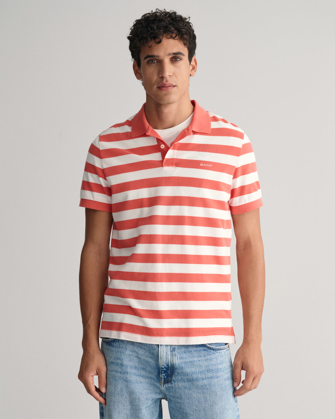 GANT Stripe Ss Pique Polo/Polo majica 2013040