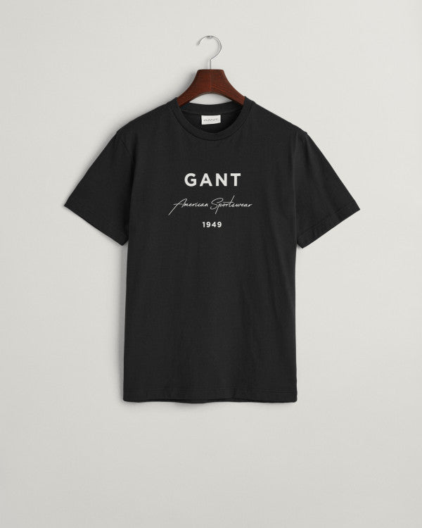 GANT Logo Script Printed Ss T-Shirt/Majica 2013070