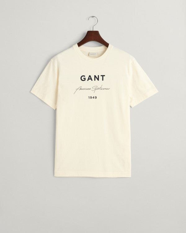 GANT Logo Script Printed Ss T-Shirt/Majica 2013070