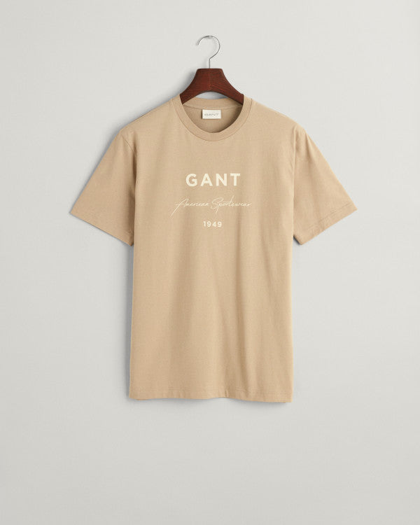 GANT Logo Script Printed Ss T-Shirt/Majica 2013070