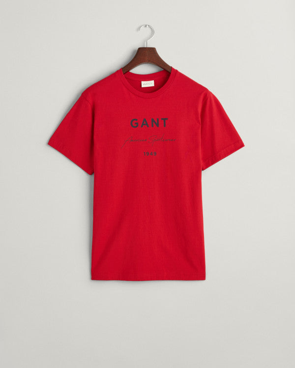 GANT Logo Script Printed Ss T-Shirt/Majica 2013070