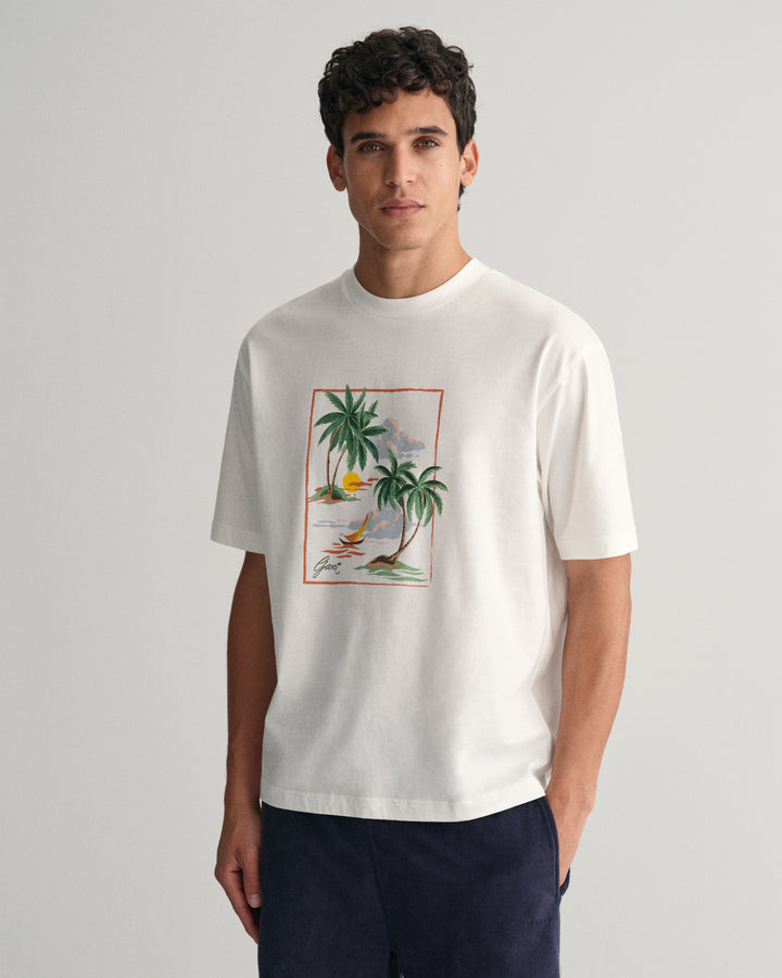 GANT Hawaii Printed Graphic Ss T-Shirt/Majica 2013080