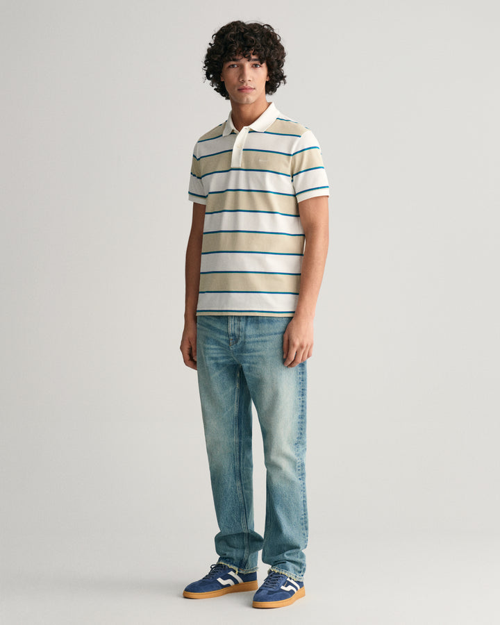 GANT Stripe Pique Ss Polo/Polo majica 2062039