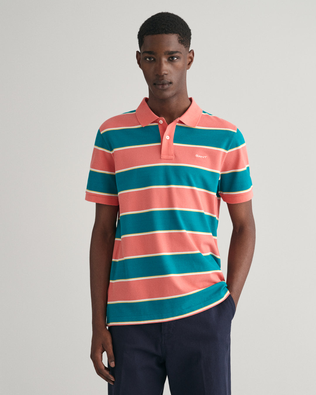 GANT Stripe Pique Ss Polo/Polo majica 2062039