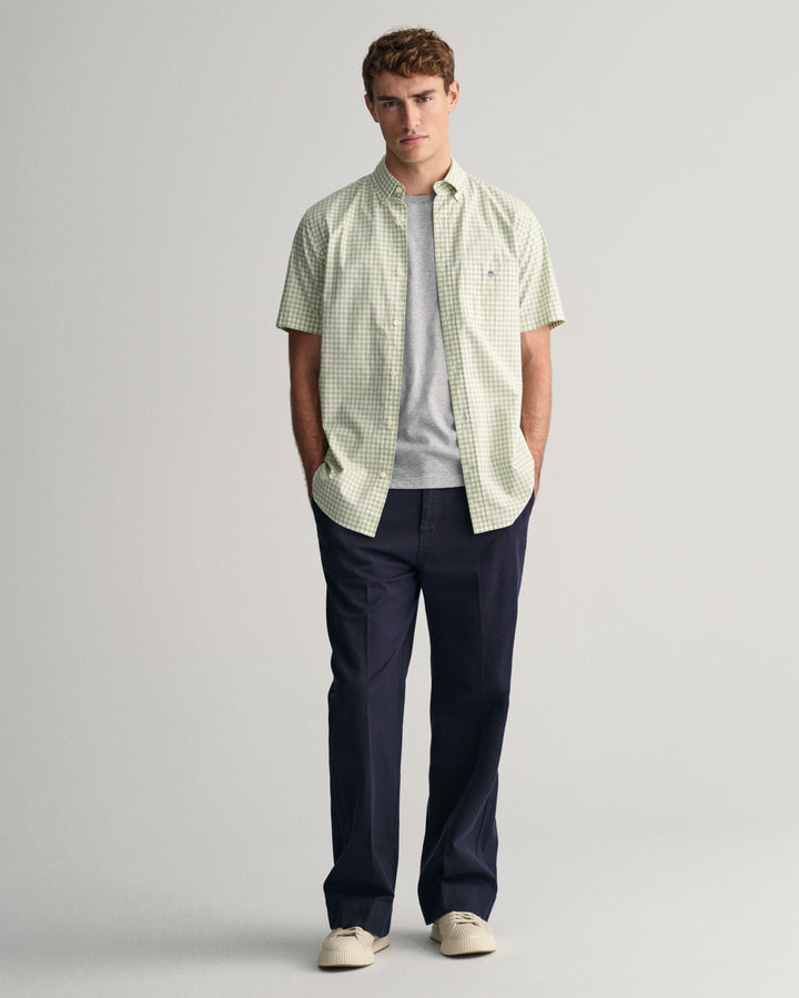 GANT Reg Poplin Gingham Ss Shirt/Košulja 3000121