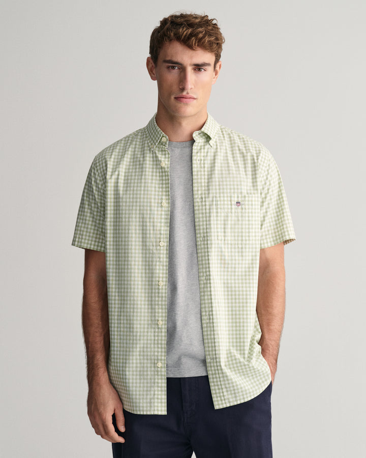 GANT Reg Poplin Gingham Ss Shirt/Košulja 3000121