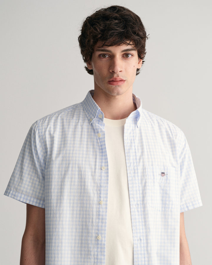 GANT Reg Poplin Gingham Ss Shirt/Košulja 3000121