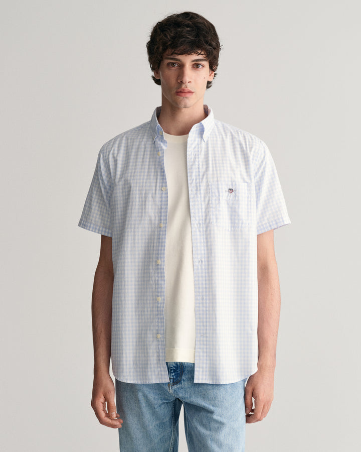 GANT Reg Poplin Gingham Ss Shirt/Košulja 3000121