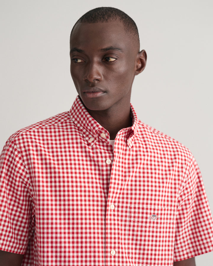 GANT Reg Poplin Gingham Ss Shirt/Košulja 3000121