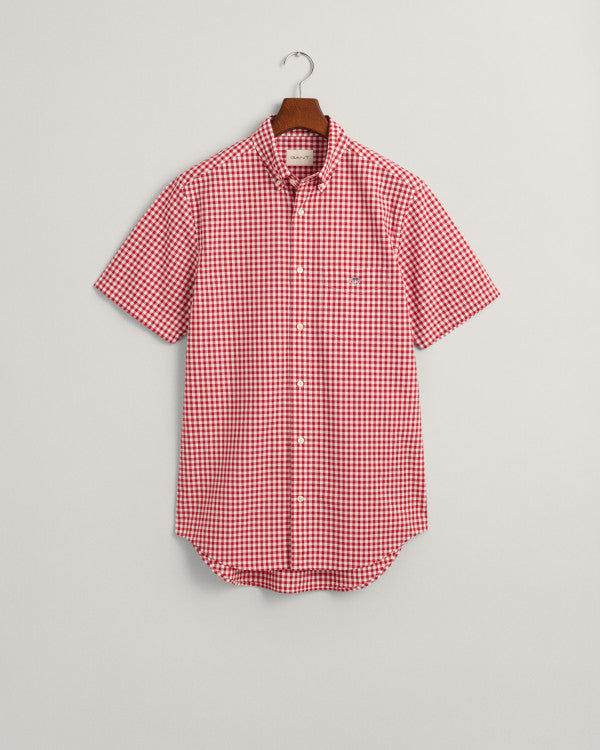 GANT Reg Poplin Gingham Ss Shirt/Košulja 3000121