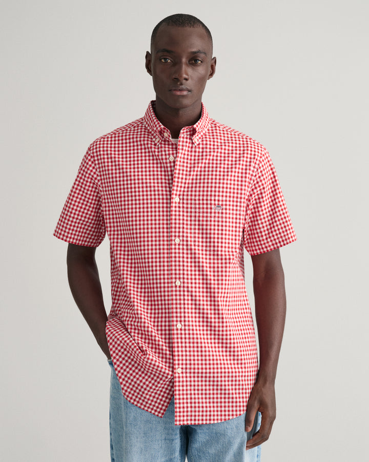 GANT Reg Poplin Gingham Ss Shirt/Košulja 3000121