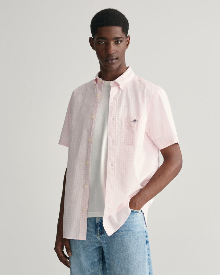 GANT Reg Poplin Gingham Ss Shirt/Košulja 3000121