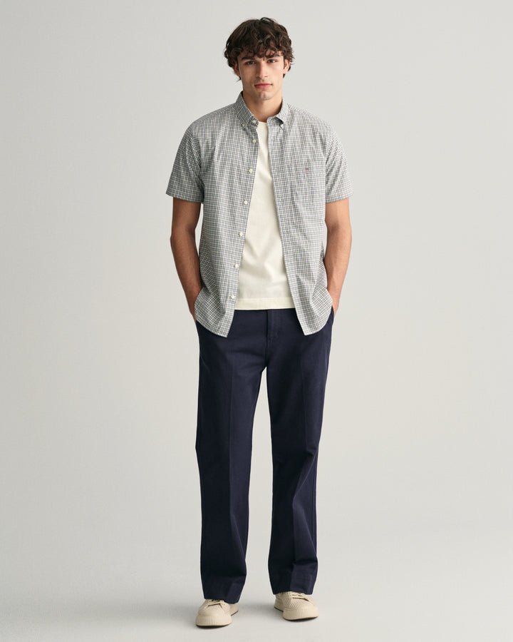 GANT Reg Poplin Microcheck Ss Shirt/Košulja 3240041