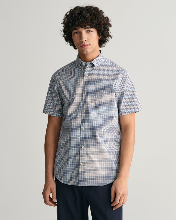 GANT Reg Poplin Microcheck Ss Shirt/Košulja 3240041