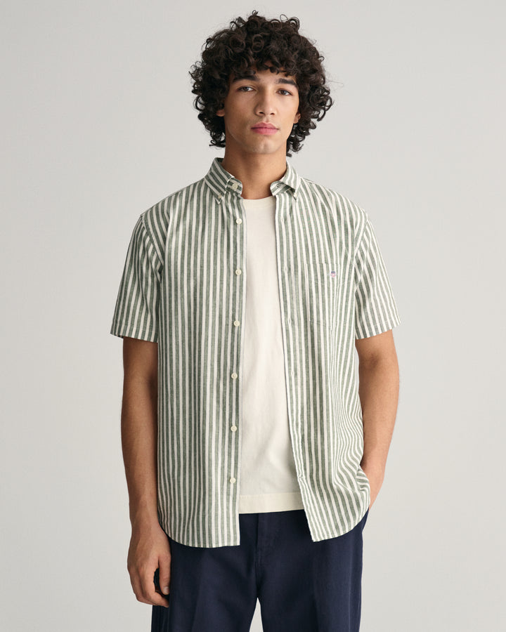 GANT Reg Cotton Linen Stripe Ss Shirt/Košulja 3240061