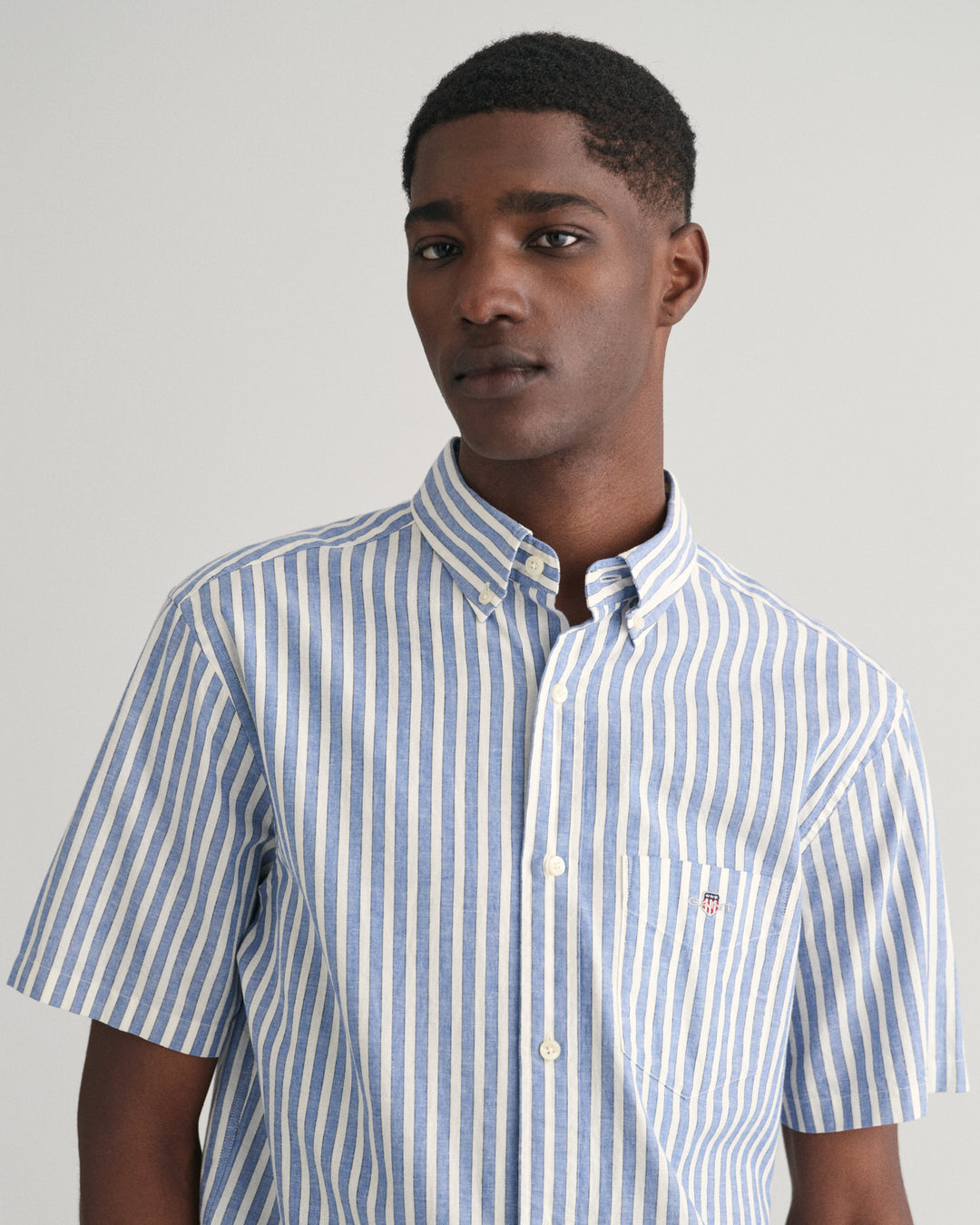 GANT Reg Cotton Linen Stripe Ss Shirt/Košulja 3240061