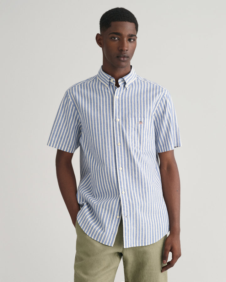 GANT Reg Cotton Linen Stripe Ss Shirt/Košulja 3240061