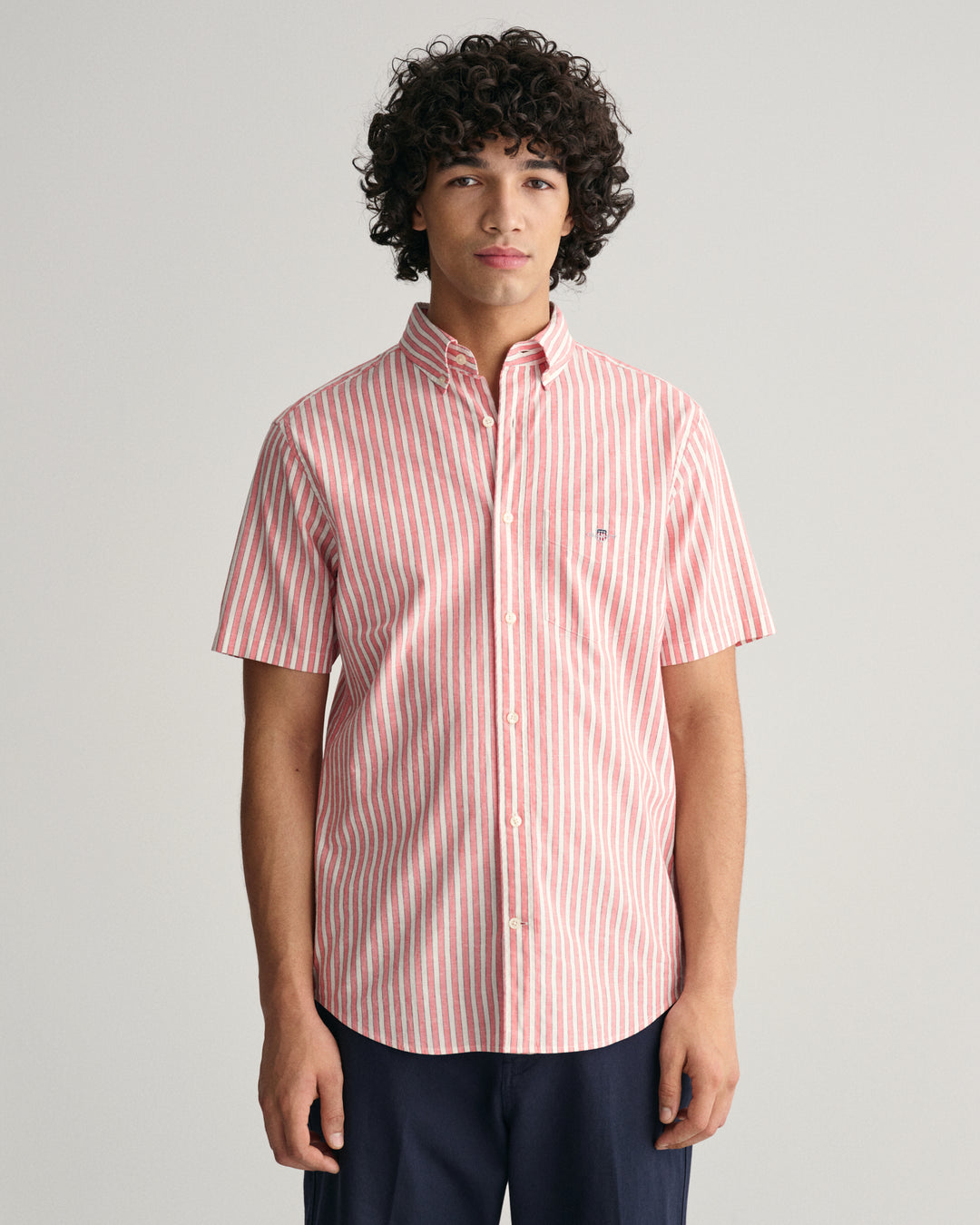 GANT Reg Cotton Linen Stripe Ss Shirt/Košulja 3240061