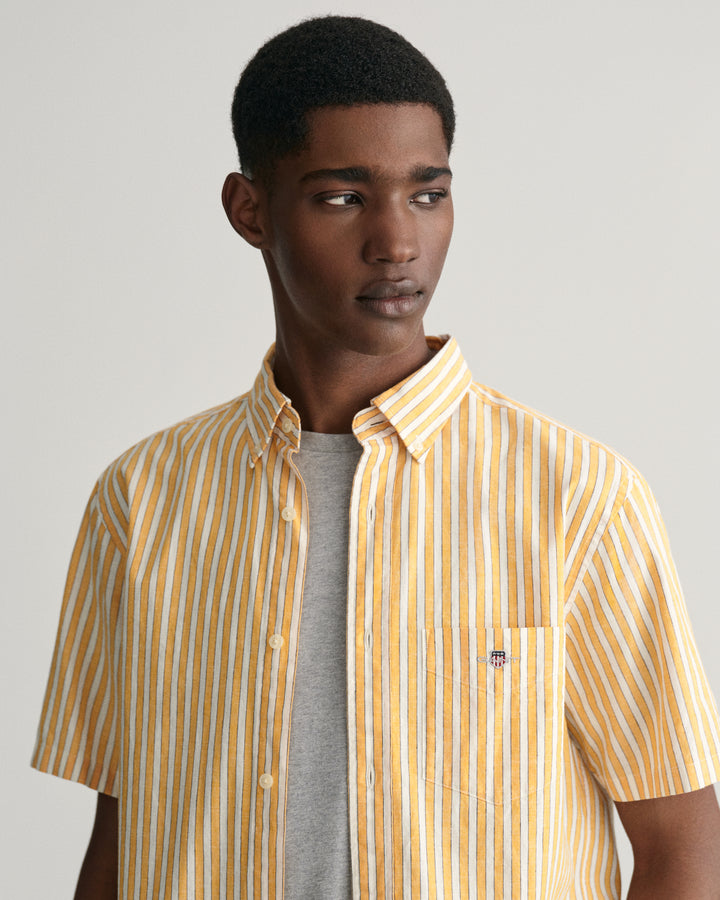 GANT Reg Cotton Linen Stripe Ss Shirt/Košulja 3240061