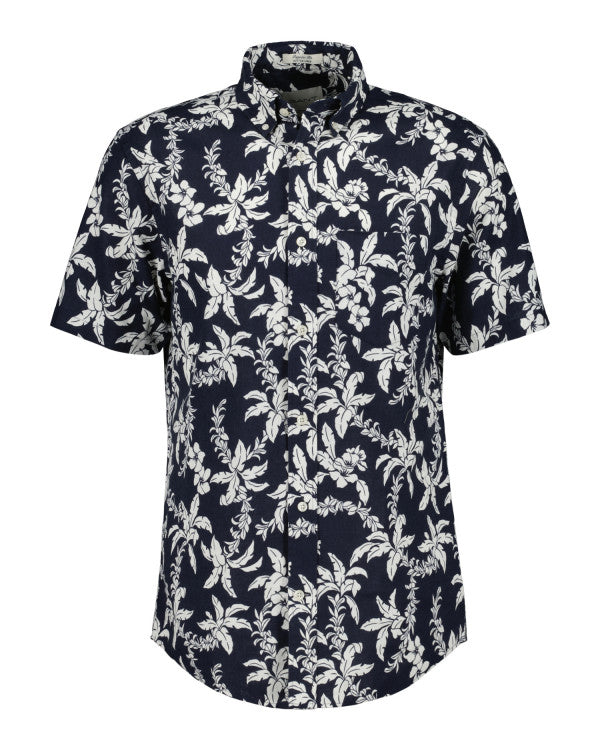 GANT Reg Cotton Linen Palm Ss Shirt/Košulja 3240075