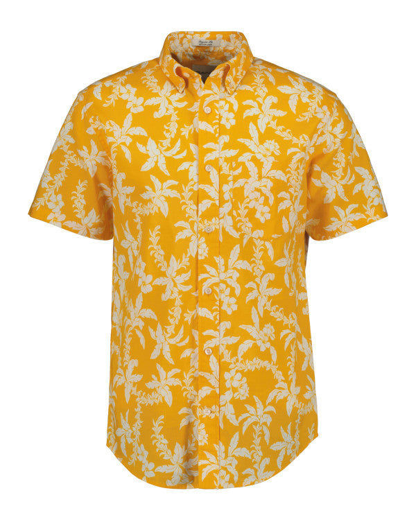 GANT Reg Cotton Linen Palm Ss Shirt/Košulja 3240075