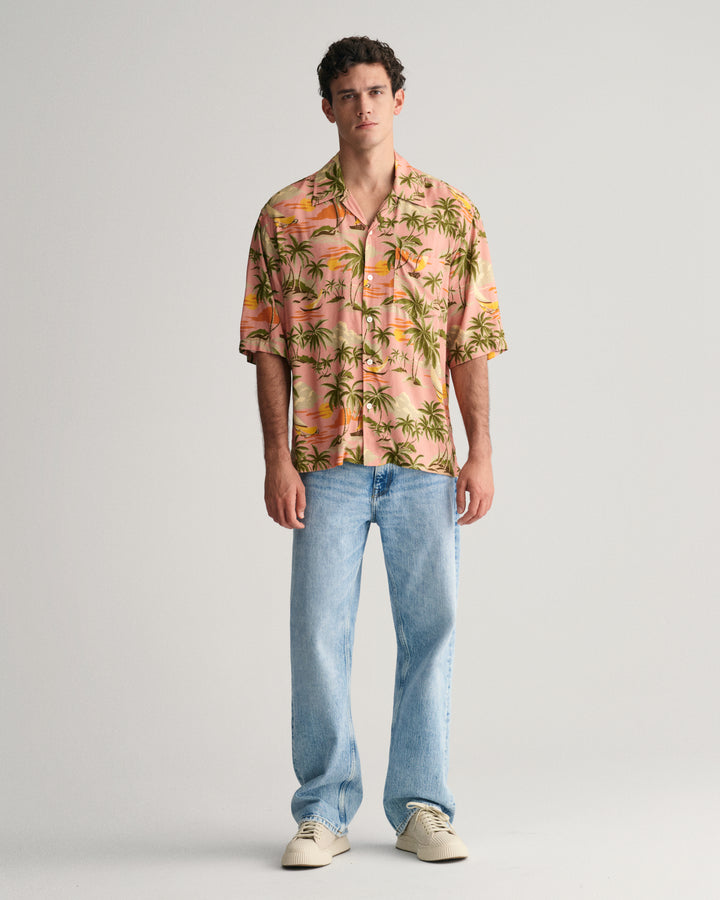 GANT Rel Viscose Hawaii Print Ss Shirt/Košulja 3240077