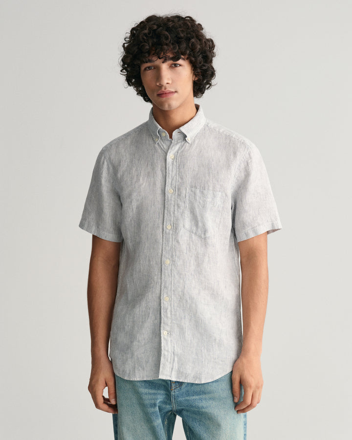 GANT Reg Linen Stripe Ss Shirt/Košulja 3240106