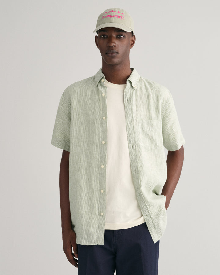 GANT Reg Linen Stripe Ss Shirt/Košulja 3240106