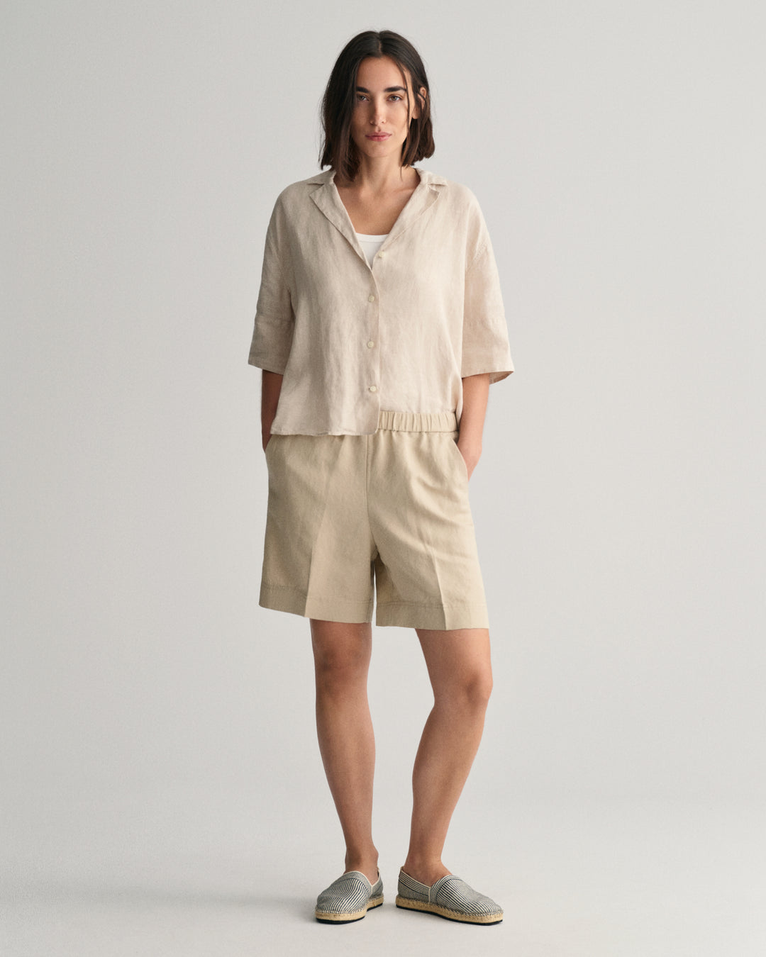 GANT Rel Linen Blend Pull On Shorts/Kratke hlače 4020096