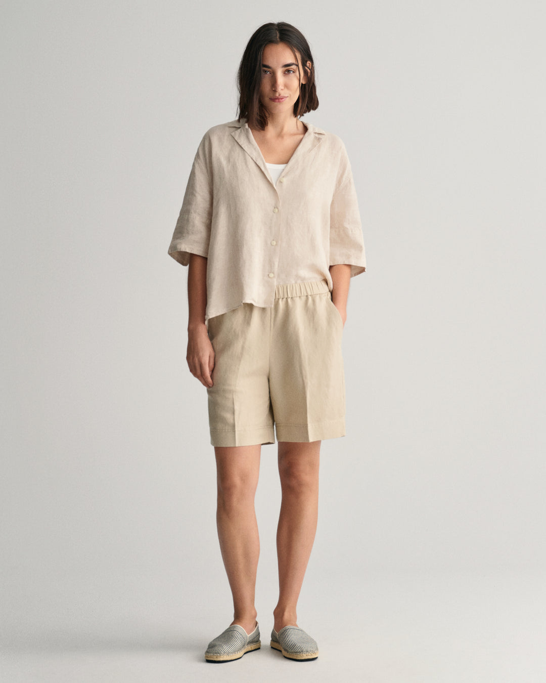 GANT Rel Linen Blend Pull On Shorts/Kratke hlače 4020096