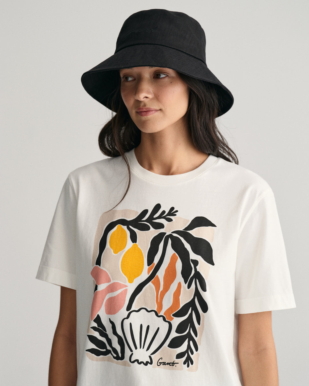 GANT Rel Palm Print Ss T-Shirt/Majica 4200882