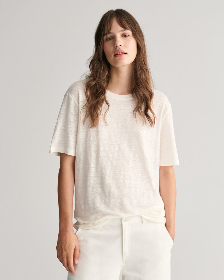 GANT Linen Ss T-Shirt/Majica 4203486