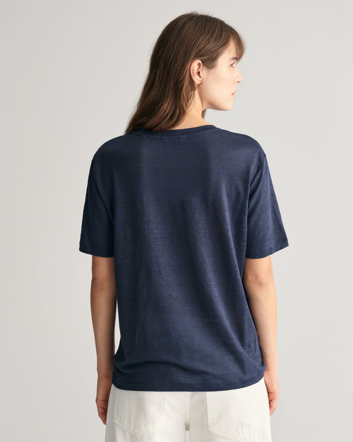 GANT Linen Ss T-Shirt/Majica 4203486