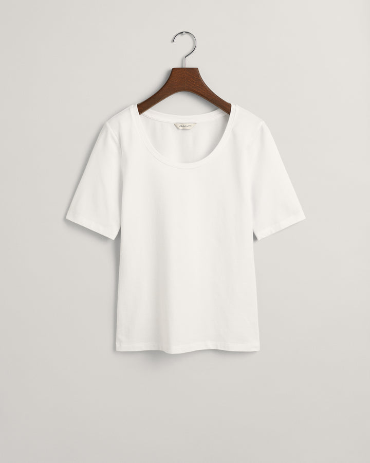 GANT Slim Cot/Ela Ss Scoop Neck Top/Majica 4203491