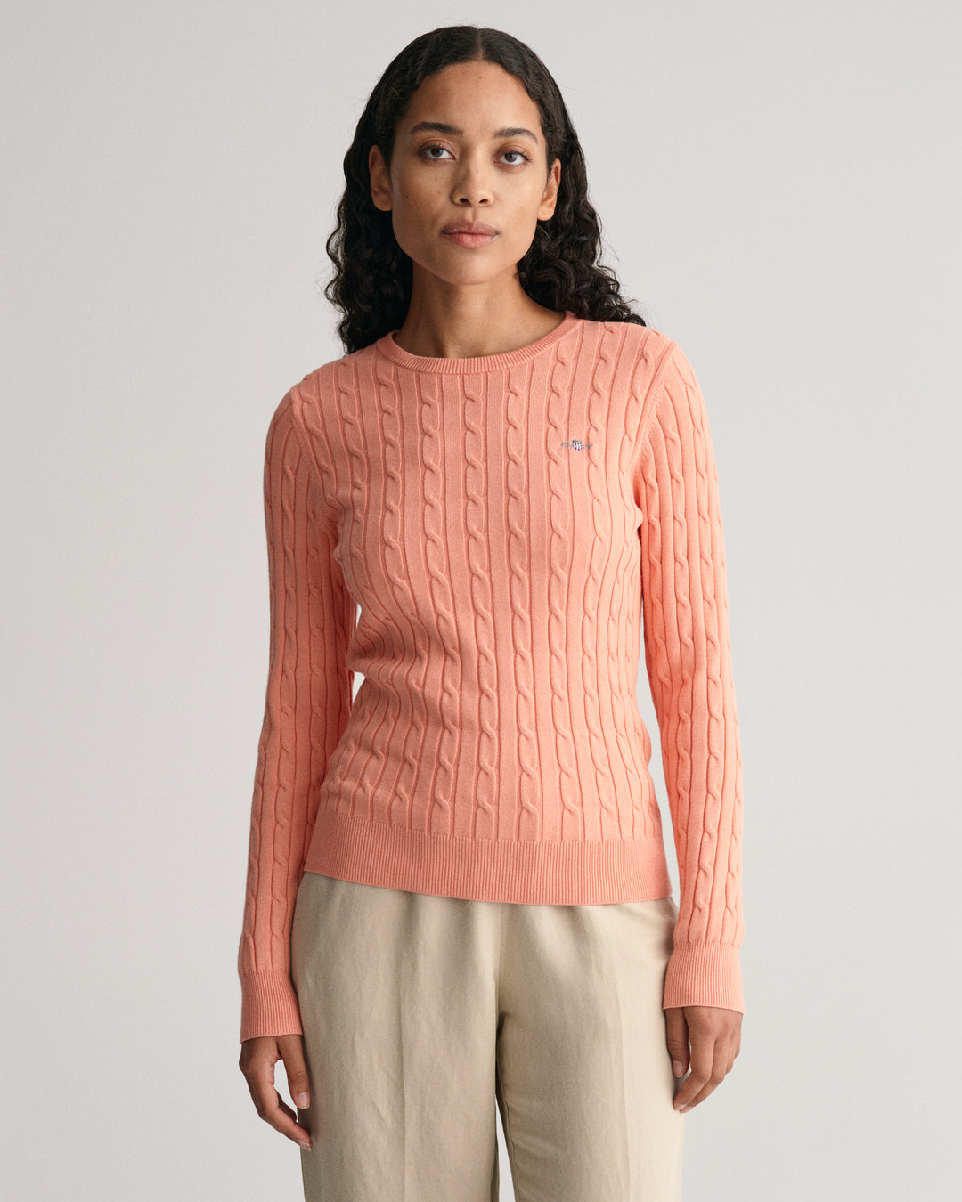 GANT Stretch Cotton Cable C-Neck/Pulover 4800100