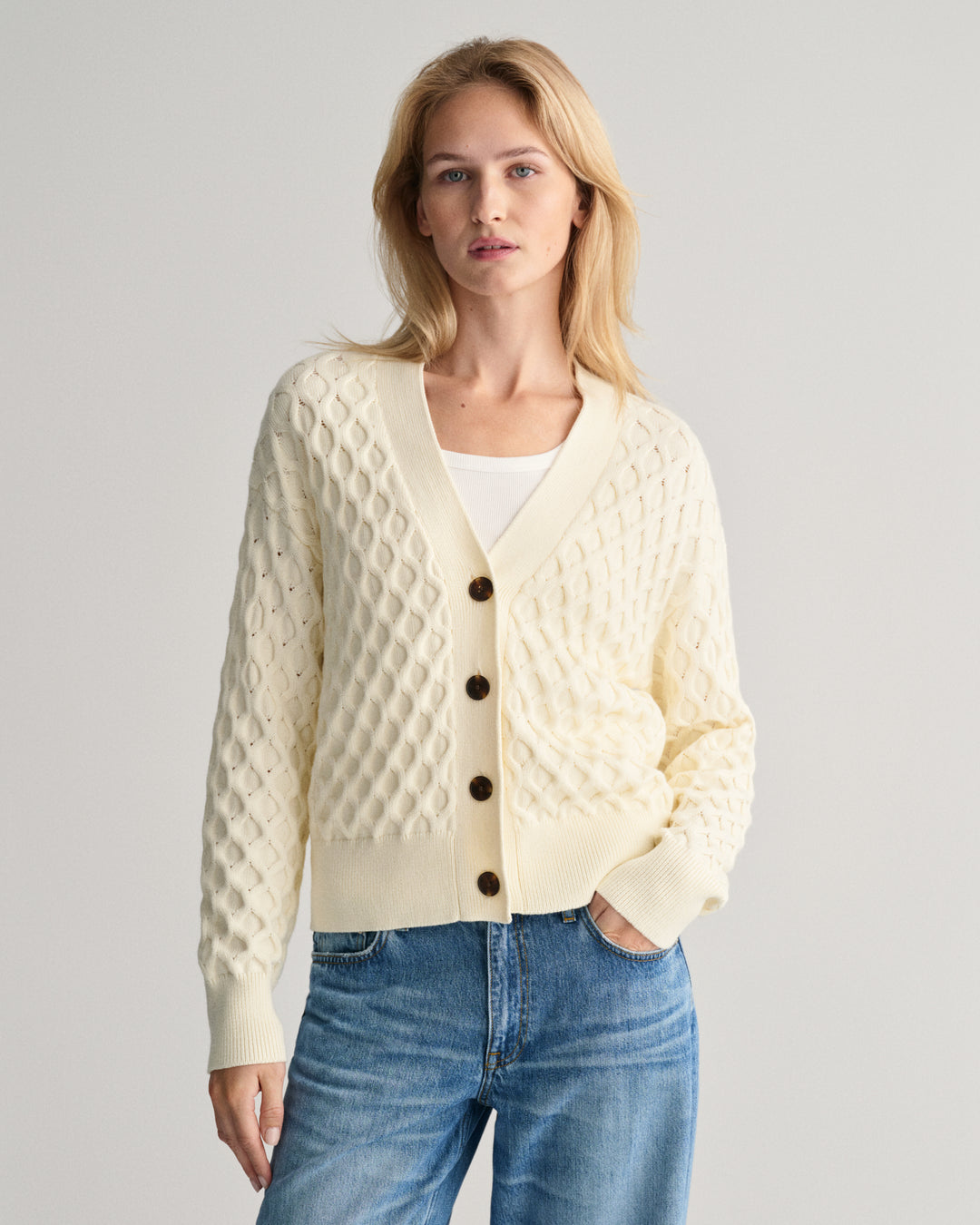 GANT Textured Knit Cardigan/Pulover 4805217