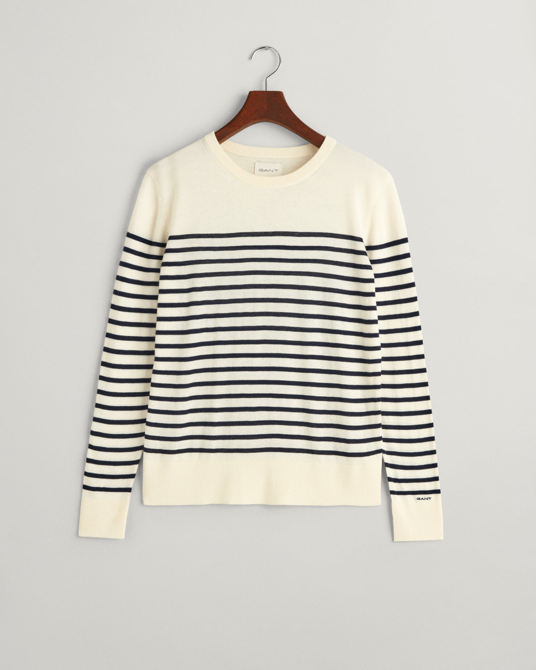 GANT Fine Knit Striped C-Neck/Pulover 4805235