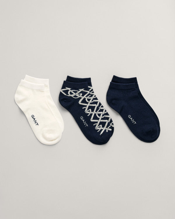 GANT G Pattern Ankle Socks 3-Pack/Čarape 3/1 4960221