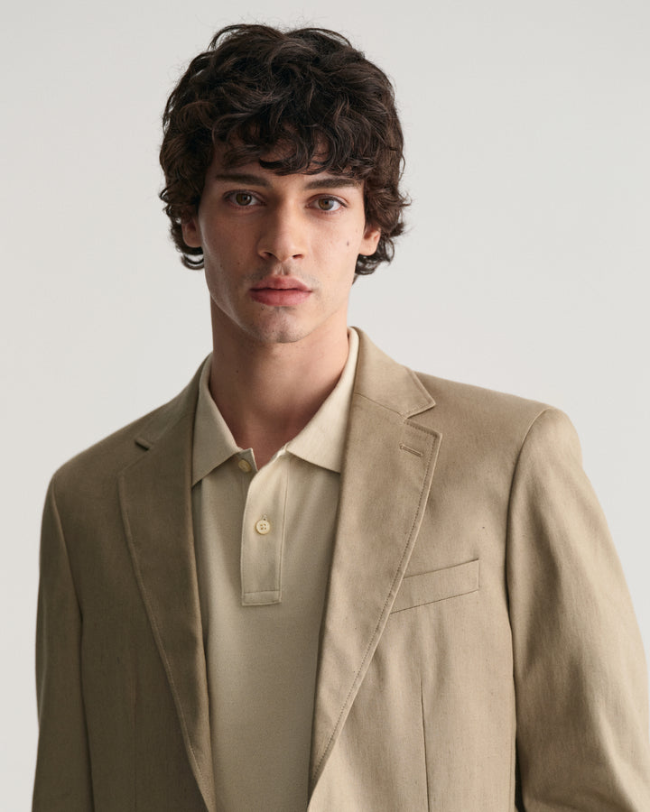 GANT Slim Cotton Linen Suit Blazer/Sako 7706262