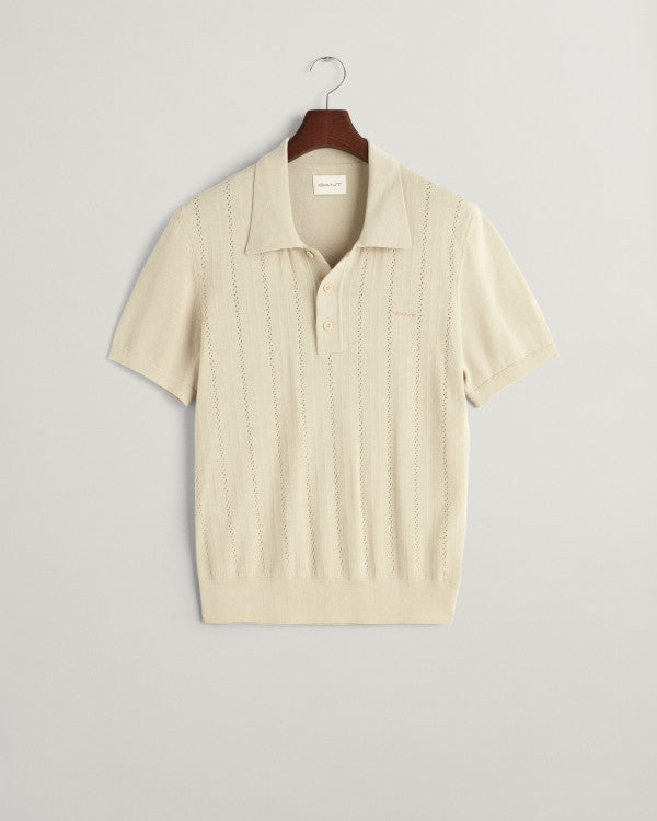 GANT Pointelle Textured Ss Polo/Polo majica 8030197