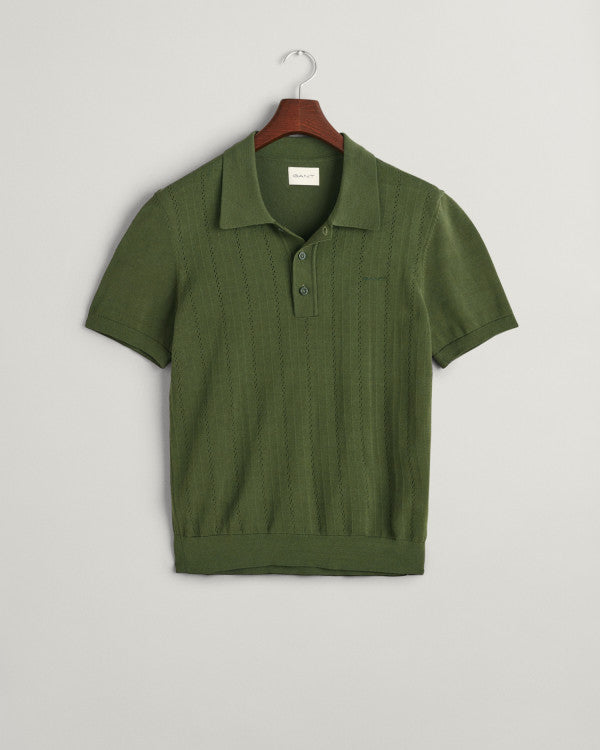 GANT Pointelle Textured Ss Polo/Polo majica 8030197