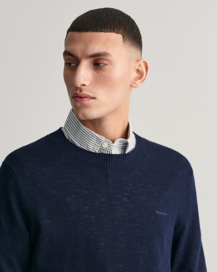 GANT Cotton Linen C-Neck/Pulover 8050190