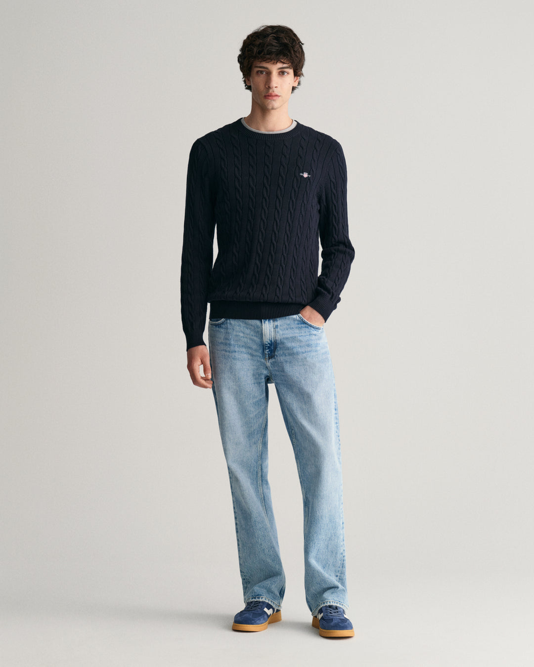 GANT Cotton Cable C-Neck/Pulover 8050601