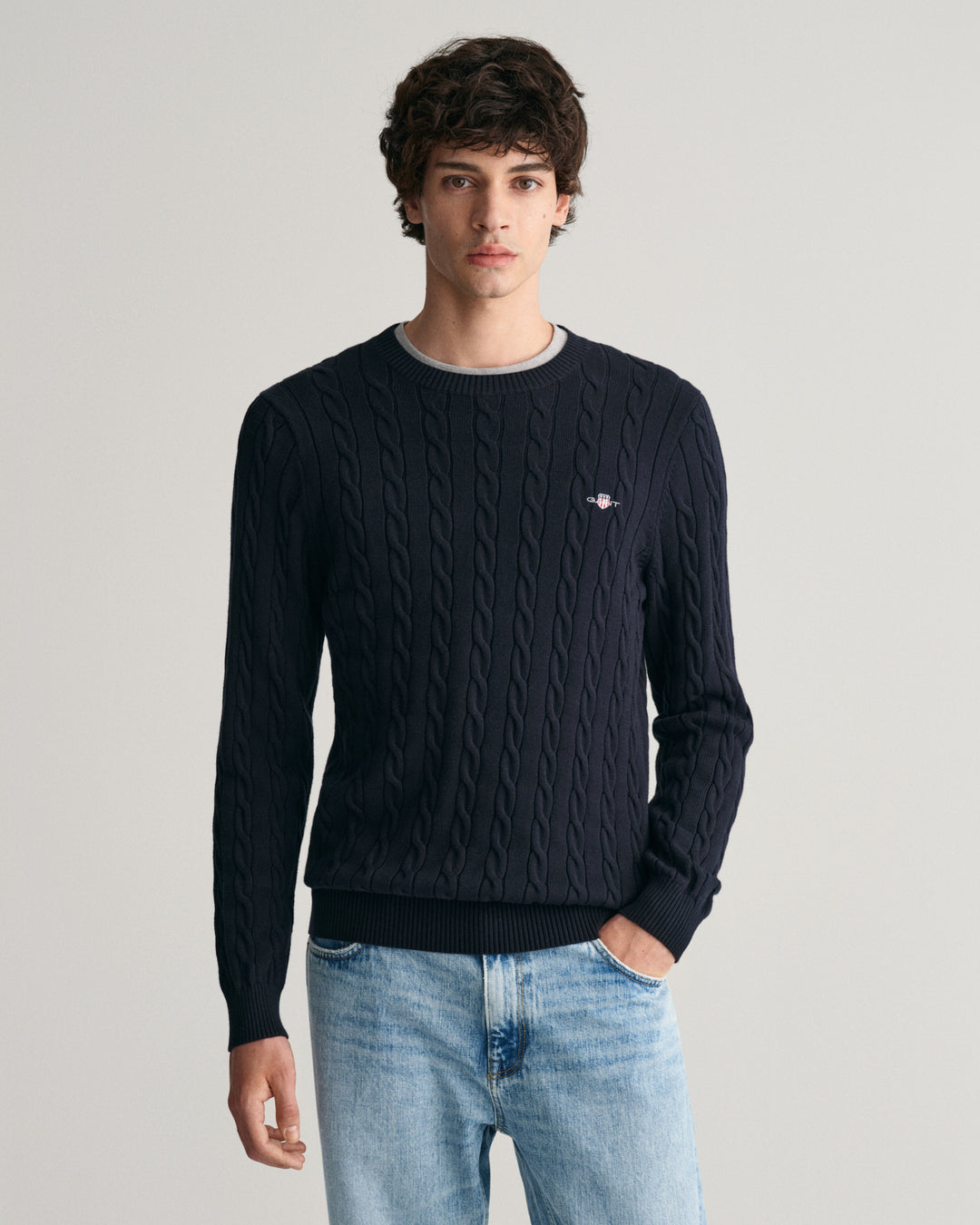 GANT Cotton Cable C-Neck/Pulover 8050601