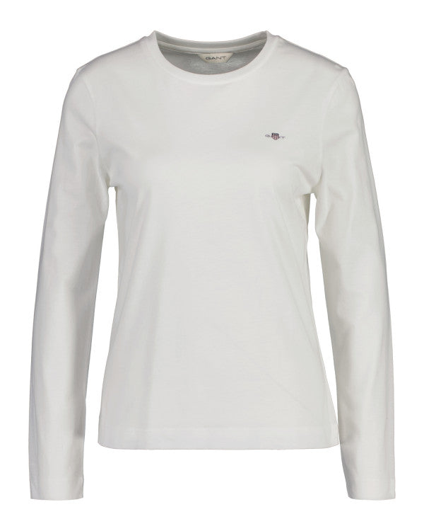 GANT Herren Reg Shield Langarm T-Shirt - Klassisches Basic Mit Elegantem Look & Hohem Tragekomfort